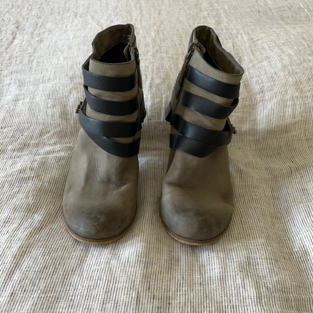 Strapped booties